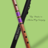 C Natural Medium 19 Inches Right Hand Oil Treated Fry Bamboo Flute Bansuri Tuned 440hz With Carry Bag - Image 2