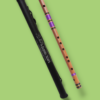 C Natural Medium 19 Inches Right Hand Oil Treated Fry Bamboo Flute Bansuri Tuned 440hz With Carry Bag - Image 4