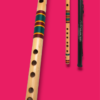 F Sharp Medium Bansuri Flute (Right Hand) 13.7 inches (34.8 cm) - Image 4