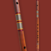 F Natural Base 28.5 Inches Oil Treated Fry Bamboo Flute Bansuri Tuned 440Hz With Carry Bag - Image 3