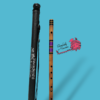G Natural Base 26 Inches Oil Treated Fry Bamboo Flute Bansuri Tuned 440Hz With Carry Bag - Image 3